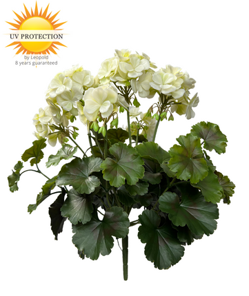 LeopoldFlora Buiten kunst geranium XL wit uv-bestendig