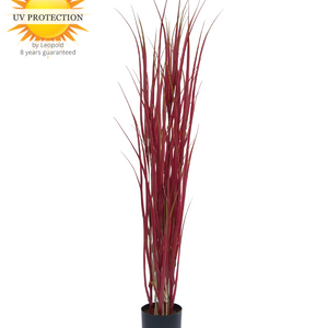 LeopoldFlora Kunst siergras rood 120cm uv