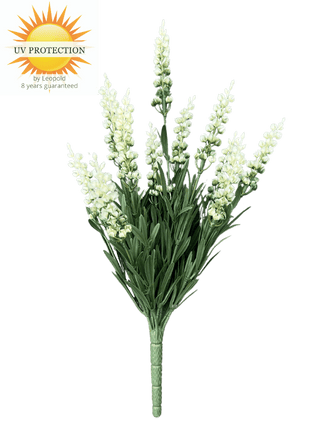 LeopoldFlora Lavendel kunstplant 30cm UV creme-wit