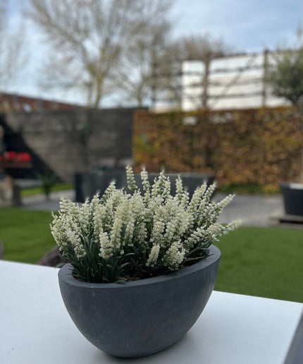 Lavender artificial plant 30cm UV cream-white