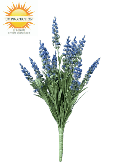 Lavendel kunstplant 30cm UV blauw