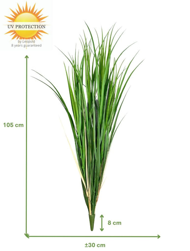 LeopoldFlora Buiten kunst Rietgras Deluxe 105cm UV groen