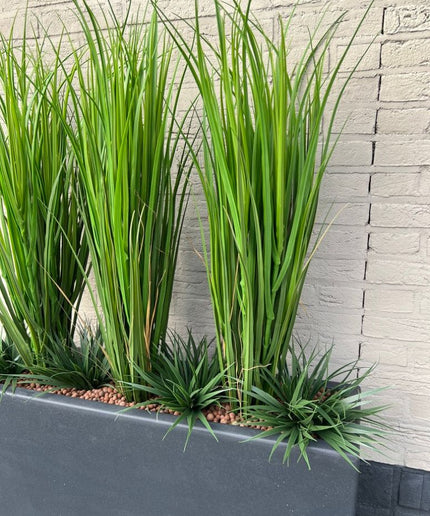 LeopoldFlora Buiten Kunst Rietgras Deluxe 80cm UV groen