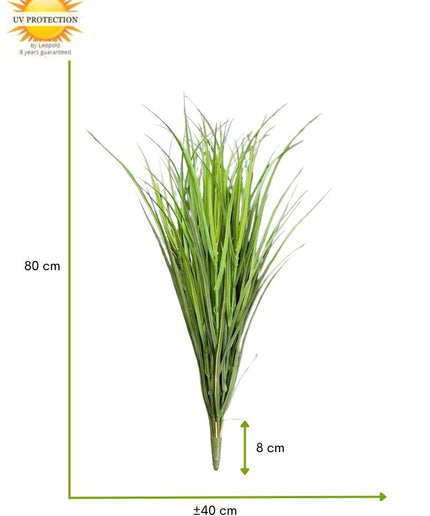 LeopoldFlora Buiten Kunst Rietgras Deluxe 80cm UV groen