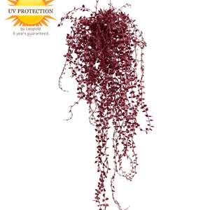 LeopoldFlora Buiten kunsthangplant Callisia burgundy uv-proof