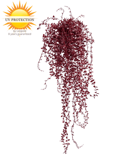 LeopoldFlora Buiten kunsthangplant Callisia burgundy uv-proof
