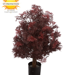 LeopoldFlora Buiten kunstplant Ming Aralia Burgundy uv-bestendig