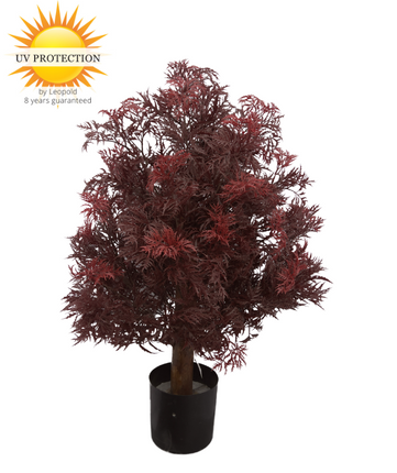 LeopoldFlora Buiten kunstplant Ming Aralia Burgundy uv-bestendig