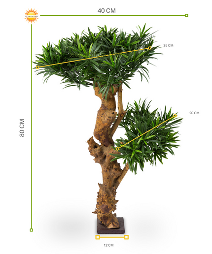 LeopoldFlora Design Kunstplant Podocarpus 70cm UV