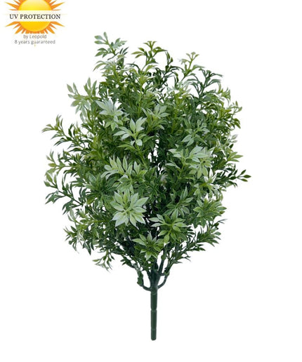 LeopoldFlora Eucalyptus kunststruikje groen-wit  30cm UV