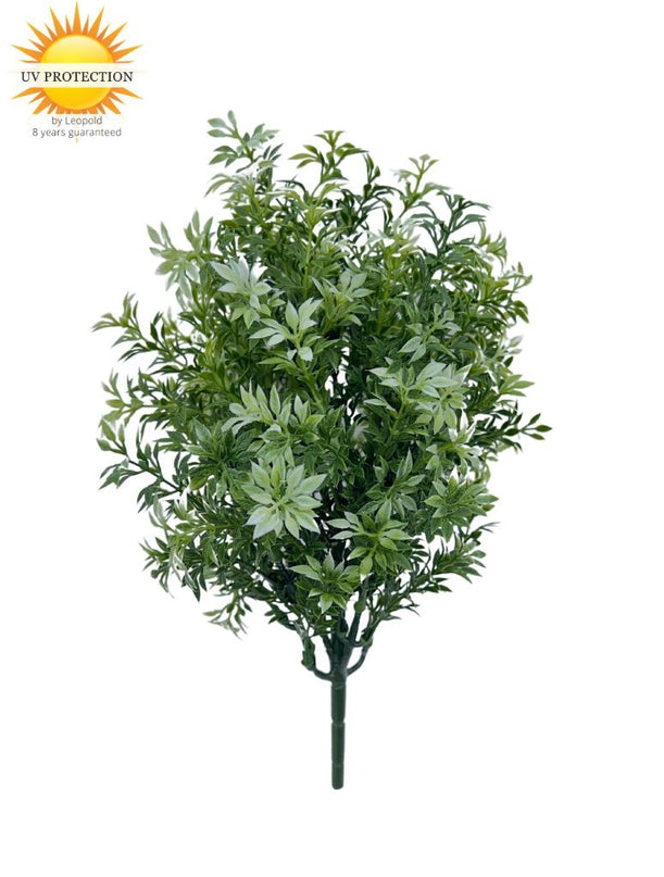LeopoldFlora Eucalyptus kunststruikje groen-wit  30cm UV