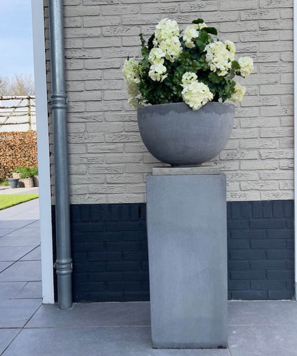 LeopoldFlora Geranium bol kunstplant 50cm UV creme-wit