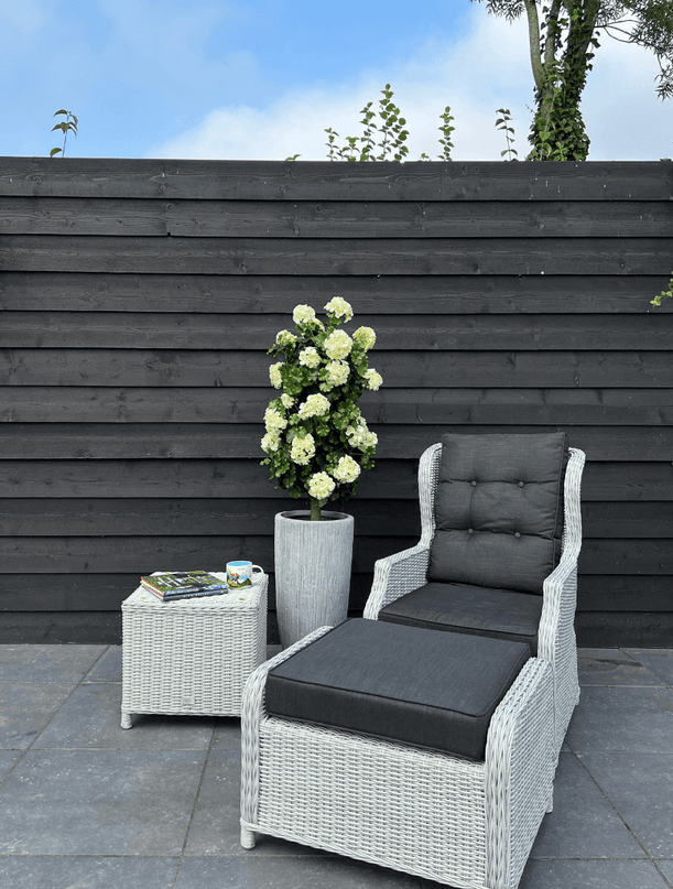 LeopoldFlora Geranium kolom kunstplant 120cm UV creme-wit