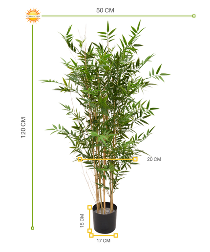 LeopoldFlora Hoge kunst Bamboe 120 cm  UV