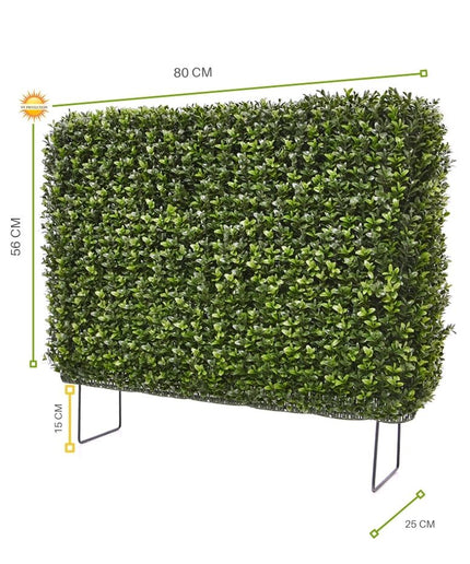 LeopoldFlora Kunst buxus haag  80x25x56 cm uv