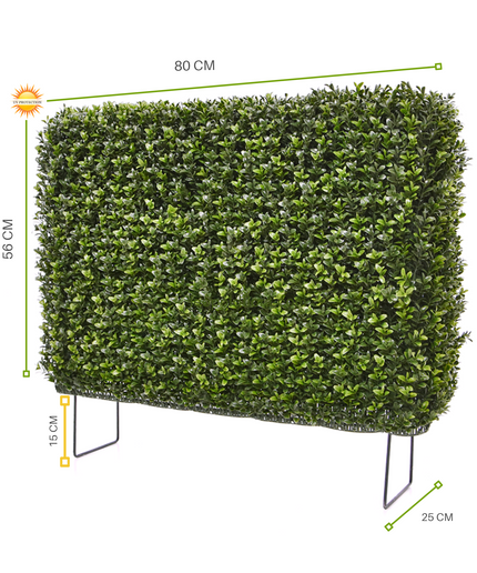 LeopoldFlora Kunst buxus haag  80x25x56 cm uv