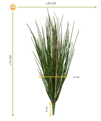LeopoldFlora Kunst grasplant boeket 70 cm UV