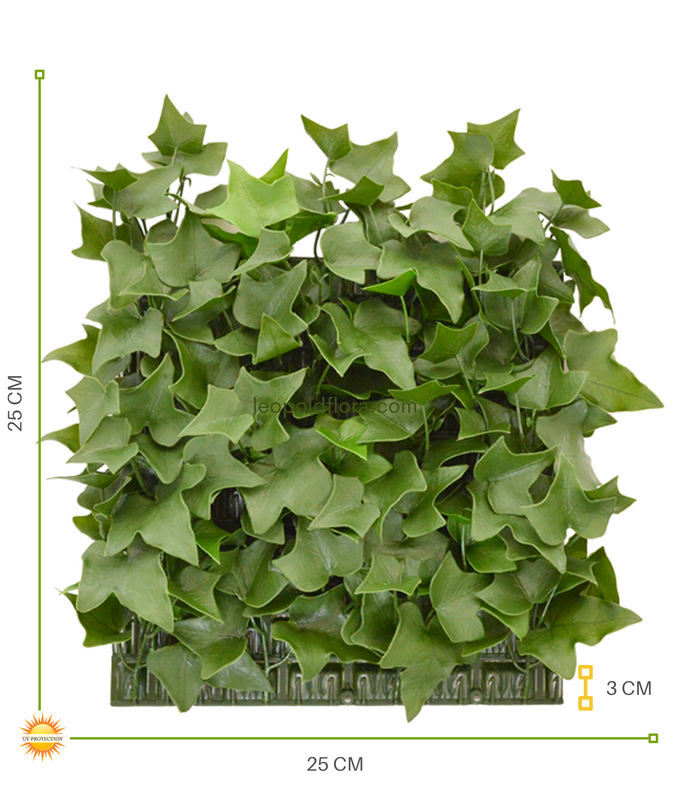 LeopoldFlora Kunst Hedera Klimop mat 25x25 cm UV