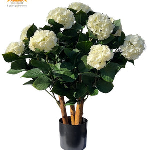 LeopoldFlora Kunst Hortenisa wit XL 80cm UV