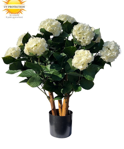 LeopoldFlora Kunst Hortenisa wit XL 80cm UV
