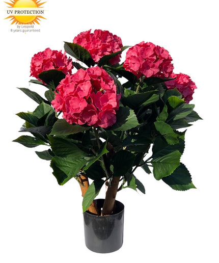 LeopoldFlora Kunst Hortensia roze L 65cm UV