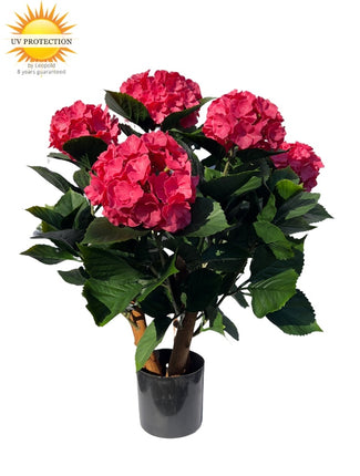 LeopoldFlora Kunst Hortensia roze L 65cm UV
