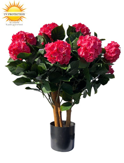 LeopoldFlora Kunst Hortensia roze XL 80cm UV