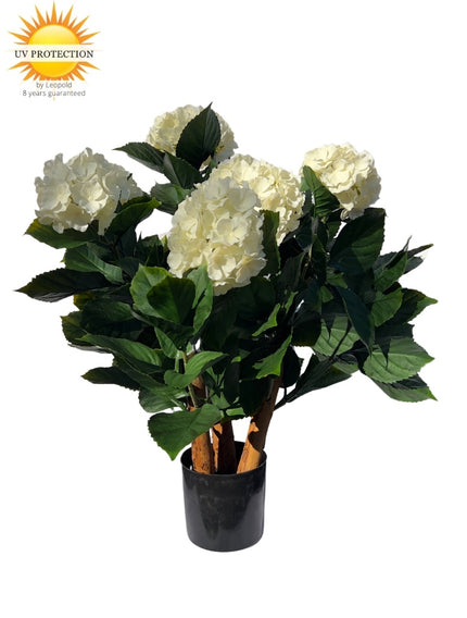 LeopoldFlora Kunst Hortensia wit L 65cm UV