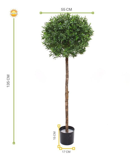 LeopoldFlora Kunst Hulst Ilex op stam 135 cm UV