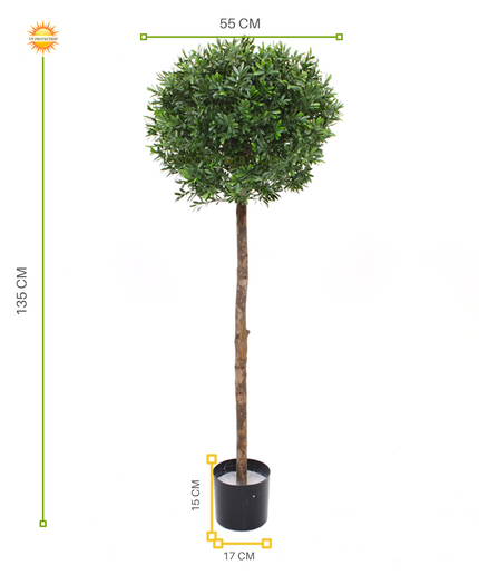 LeopoldFlora Kunst Hulst Ilex op stam 135 cm UV