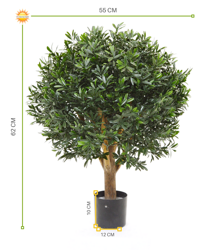 LeopoldFlora Kunst Ilex Hulst Bol 55 cm UV