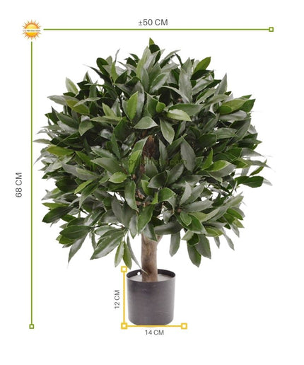 LeopoldFlora Kunst laurier bol 55cm UV
