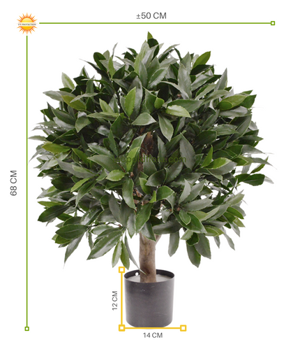 LeopoldFlora Kunst laurier bol 55cm UV