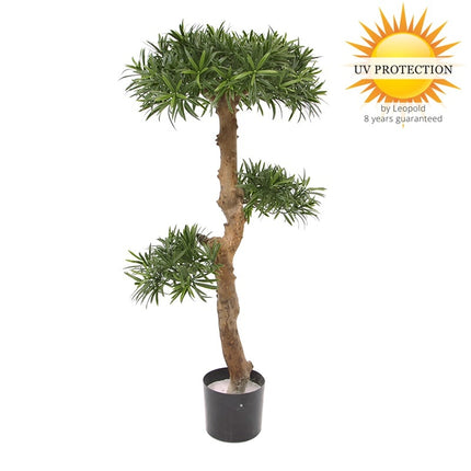 LeopoldFlora Kunst Podocarpus Bonsai 105 cm UV