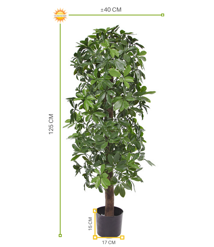 LeopoldFlora Kunstboom Schefflera kolom 120cm  UV