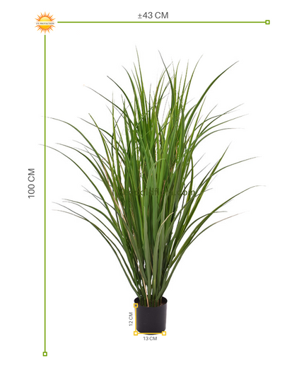 LeopoldFlora Kunstplant Rietgras 100 cm UV