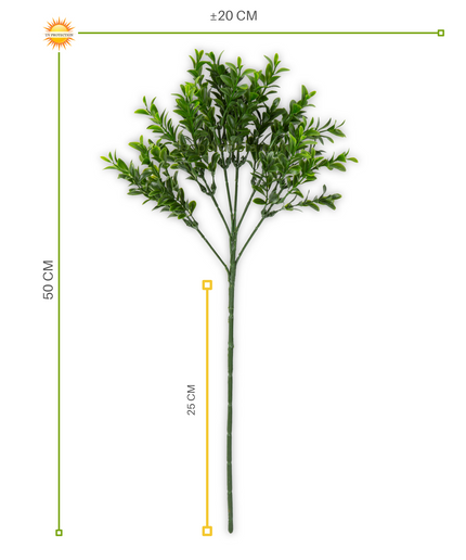 LeopoldFlora Kunststof Buxus tak 50 UV