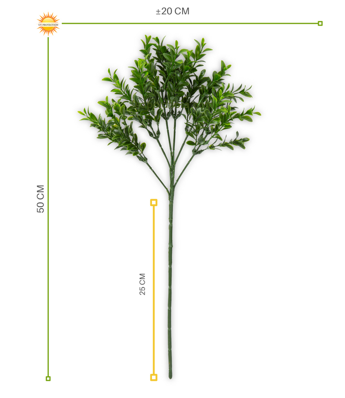 LeopoldFlora Kunststof Buxus tak 50 UV