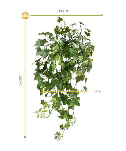 LeopoldFlora Kunststof  hangplant klimop 65 cm UV