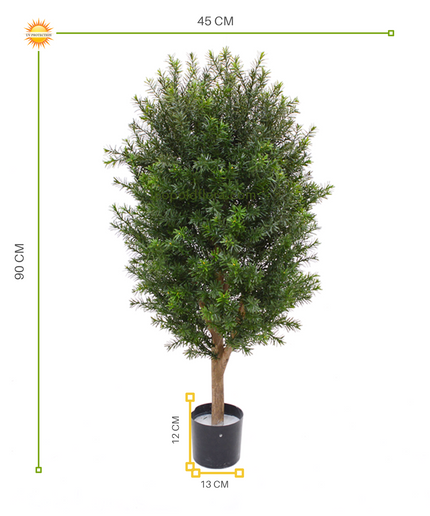 LeopoldFlora Kunststruik Taxus  90 cm UV