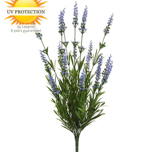 LeopoldFlora Lavendel kunstbloem blauw 50 cm UV