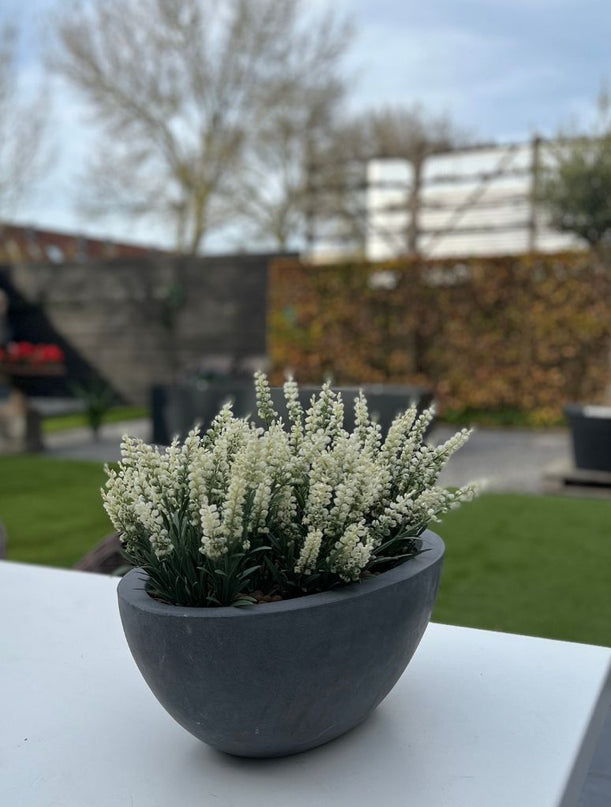 LeopoldFlora Lavendel kunstplant 30cm UV creme-wit