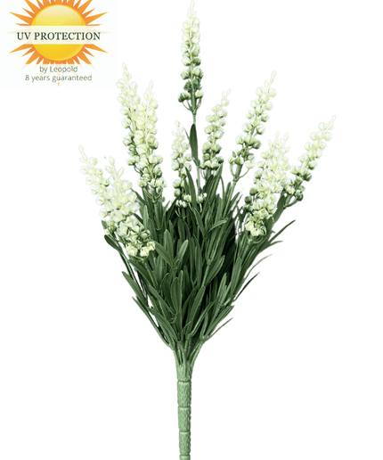 LeopoldFlora Lavendel kunstplant 30cm UV creme-wit