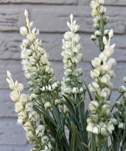 LeopoldFlora Lavendel kunstplant 30cm UV creme-wit