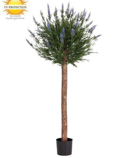 LeopoldFlora Lavendel kunstplant op stam blauw 120cm UV