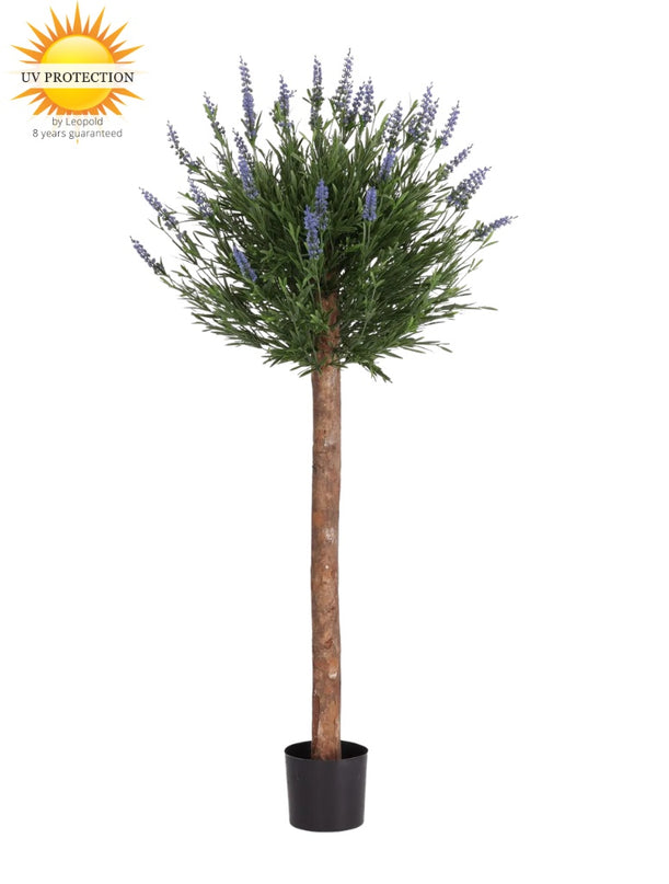 LeopoldFlora Lavendel kunstplant op stam blauw 120cm UV
