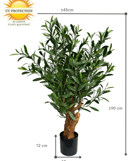 LeopoldFlora Olijf Bonsai kunstboompje Deluxe 90cm UV