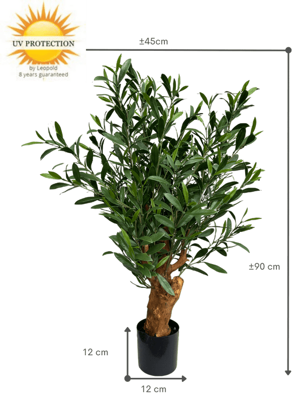LeopoldFlora Olijf Bonsai kunstboompje Deluxe 90cm UV