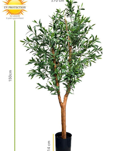 LeopoldFlora Olijf kunstboom 150cm UV