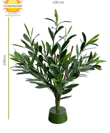 LeopoldFlora Olijf kunstplant  steker 50cm UV